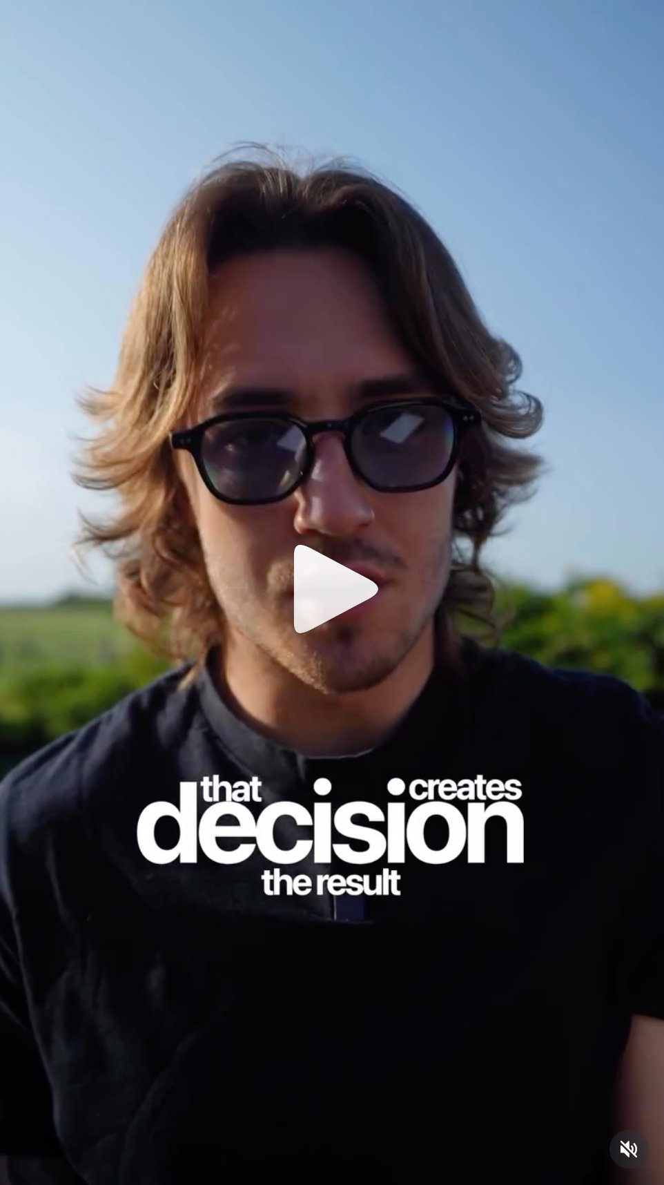 Decision creates result text overlay