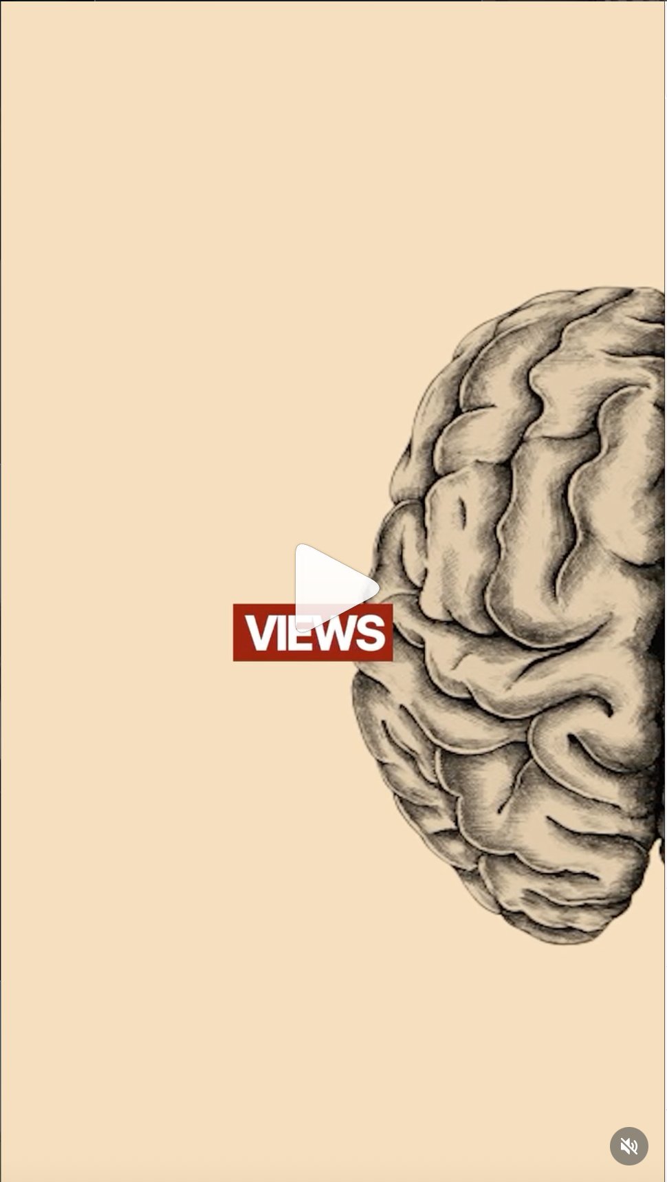 Brain illustration parchment card